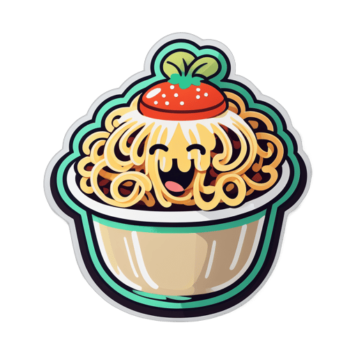 cute Spaghetti sticker