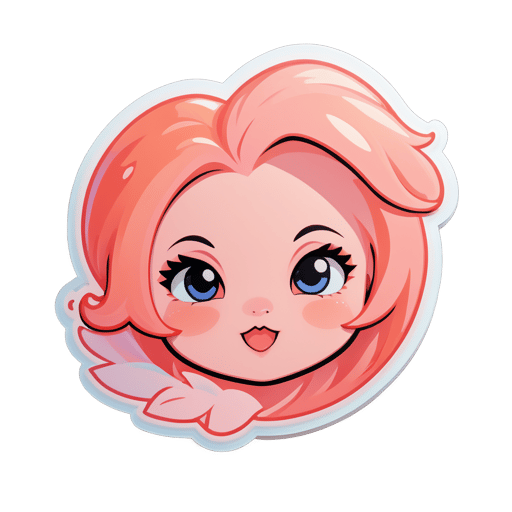 Blushing Peach sticker