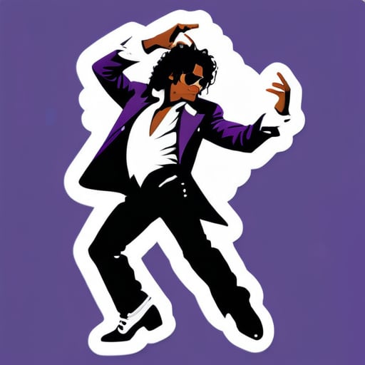마이클 잭슨 춤추는 모습 sticker