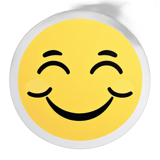 Yellow smiling face sticker