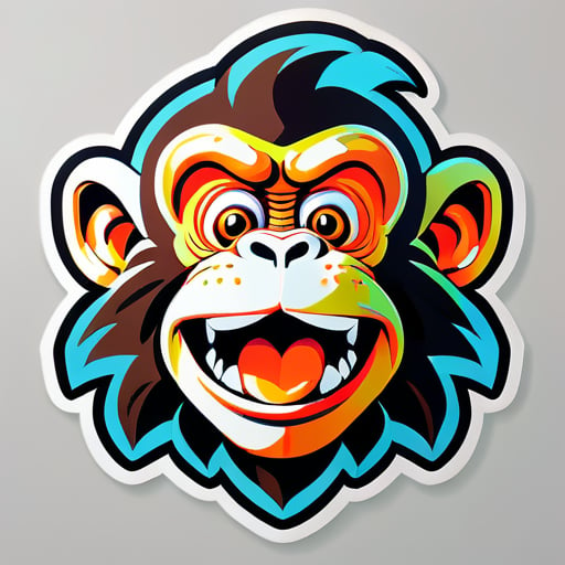 有趣的猴子 sticker