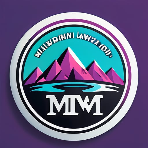 创建一个以 MMW 公司命名的标志 sticker