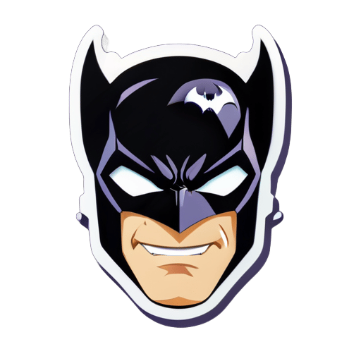 a bat man sticker