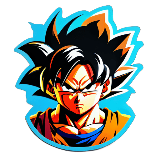Goku furieux sticker