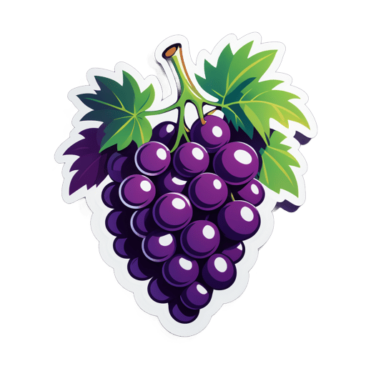 Délicieux raisin sticker