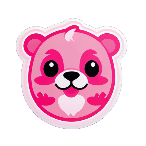 loopy Pink Little Beaver sticker