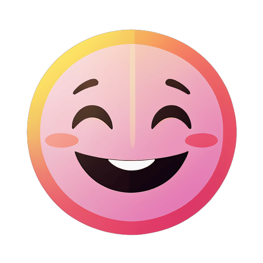 smiling face sticker