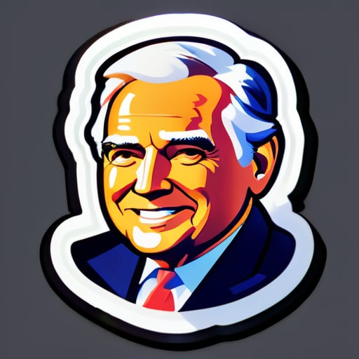 Make sticker of 미국 대통령 sticker
