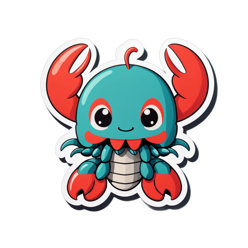 Lobster dễ thương sticker