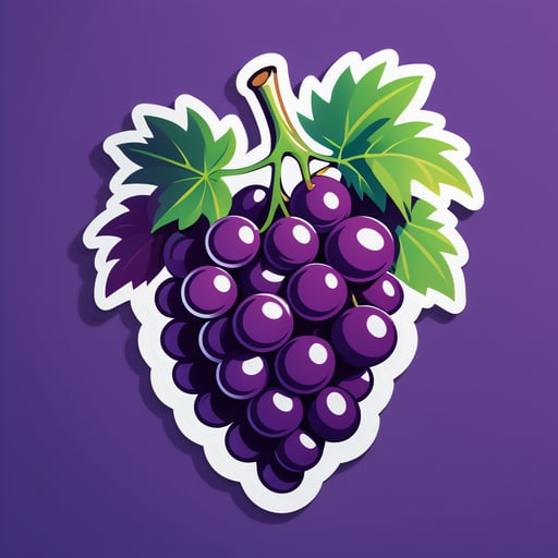 Delicioso Uva sticker