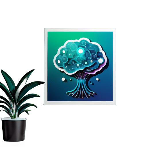 poster of deep learning for room  decoration sticker