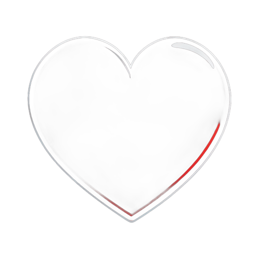 big red heart sticker