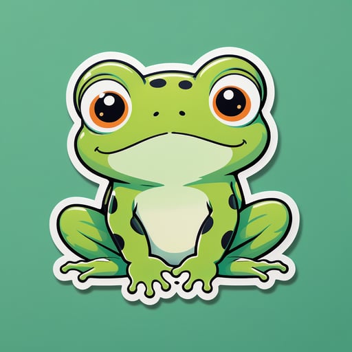 Adorable Loveland Frog sticker