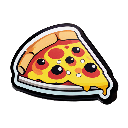 cute pizza sticker