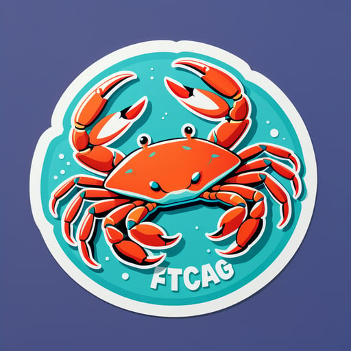 Crabe frais sticker