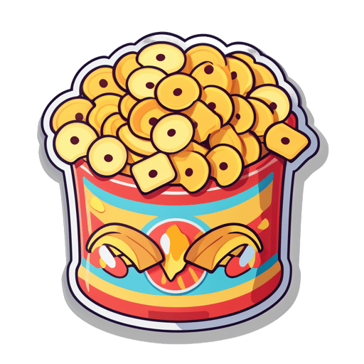 Lanches Fofos Chips sticker
