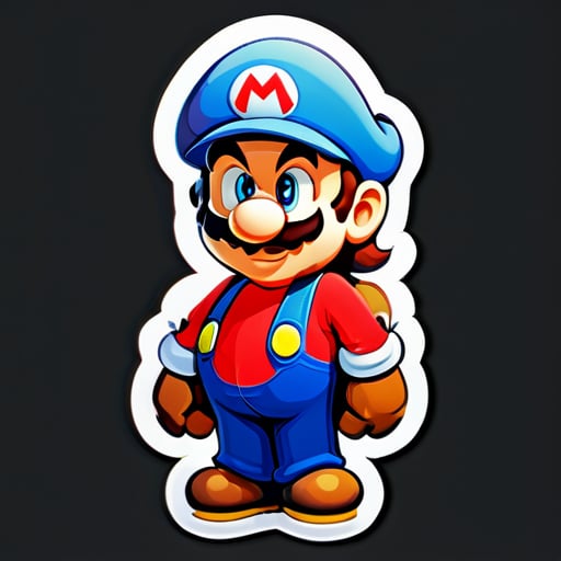 autocollant Mario sticker