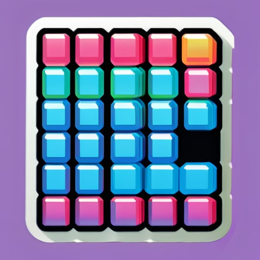 jugar tetris 3D código sticker