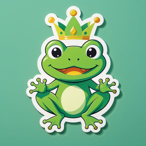 Jumpy Frog Prince sticker
