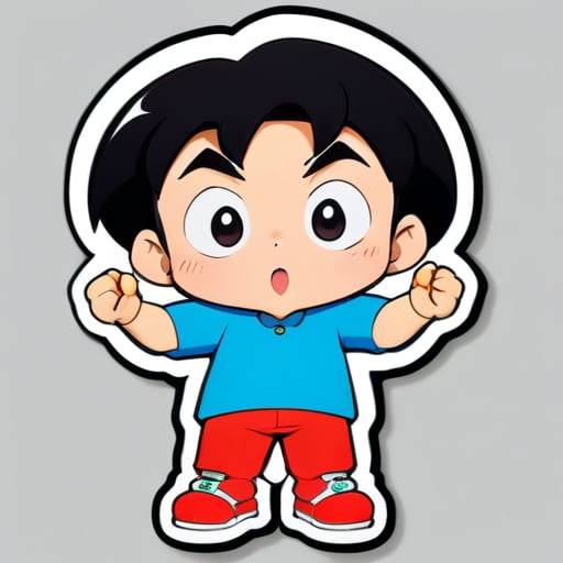Make it with Crayon Shin-chan characters sticker