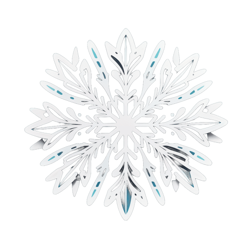 Intricate Snow Crystal sticker