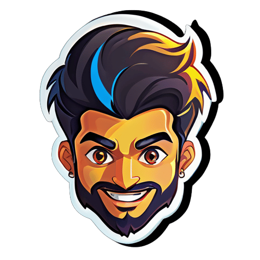 create a sticker for man name with vishwajit sticker