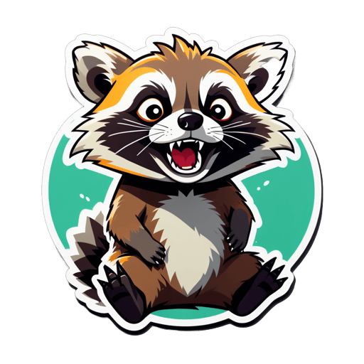 Meme Raccoon Hấp Hối sticker