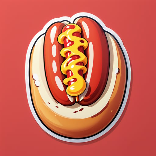 Leckerer Hot Dog sticker