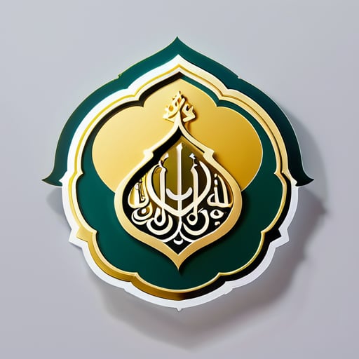 Ó Allah, abençoe Muhammad e a família de Muhammad. Centro e Hussainiya de Zahraa A. sticker