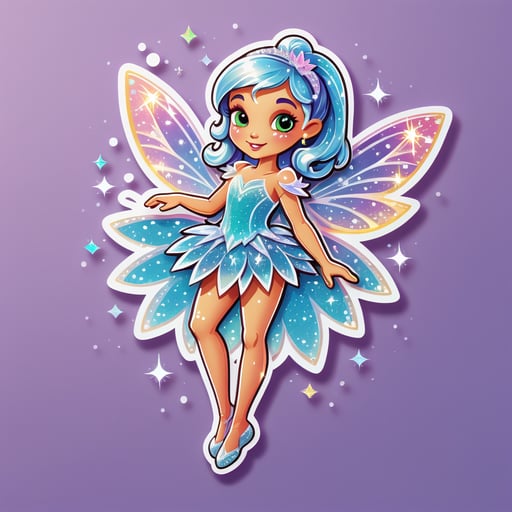 Sparkly Diamond Fairy sticker