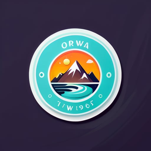 作为Orwa类型企业的标志设计 sticker
