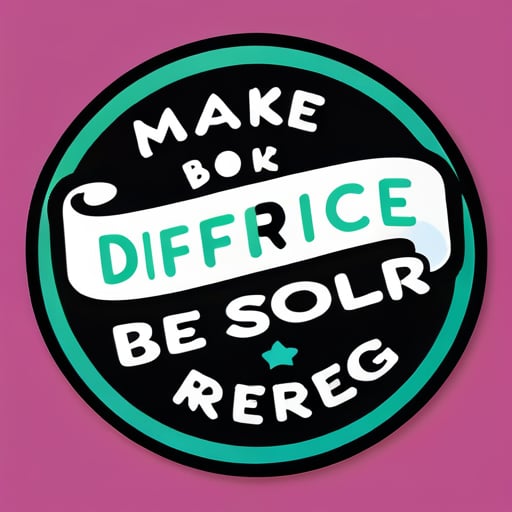 Make A Difference Book Club sticker