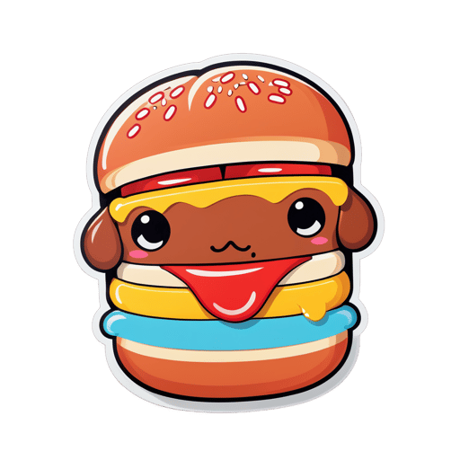 cute Hot Dog sticker