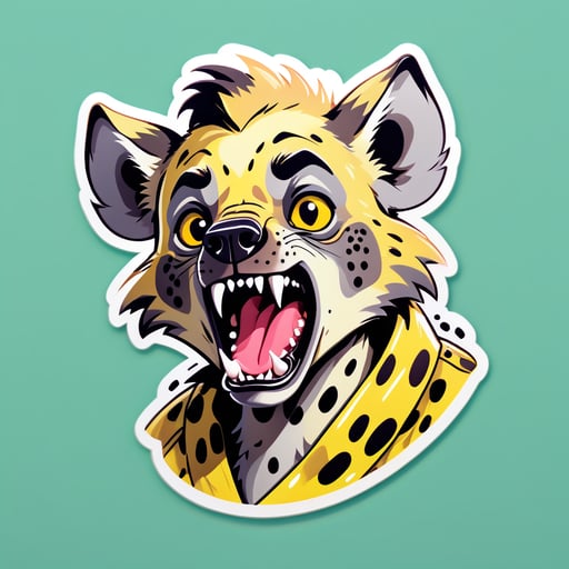 Meme del hiena arrepentida sticker