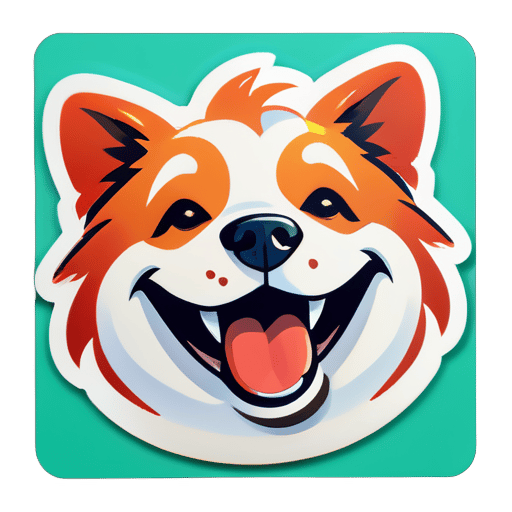 Chó Hạnh phúc sticker
