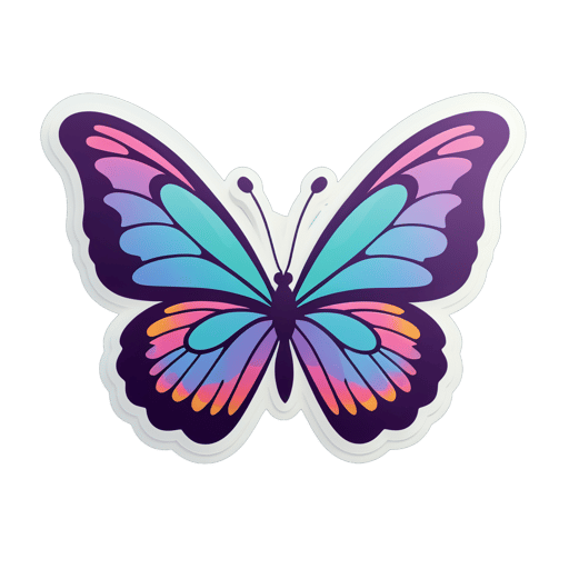 Fluttering Butterfly sticker