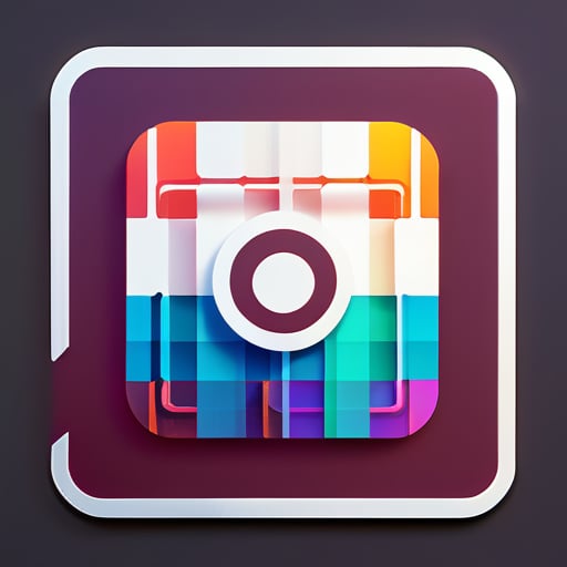 raptile für Instagram-Logo sticker