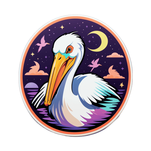 Verzaubertes Pelikan-Meme sticker