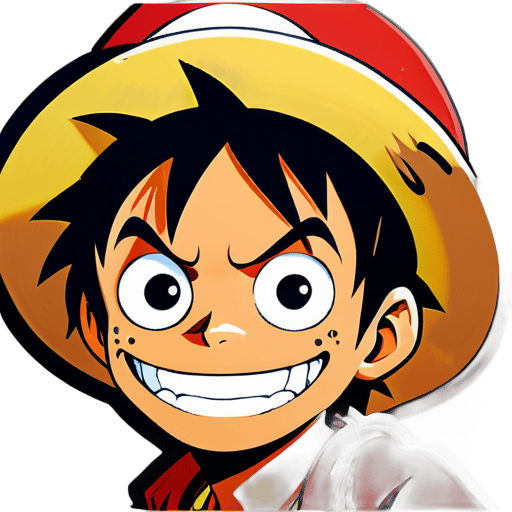 One Piece Luffy sticker