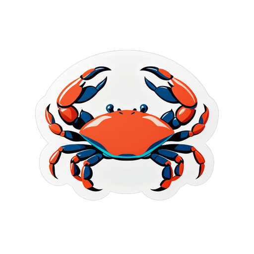 Delicious Crab sticker