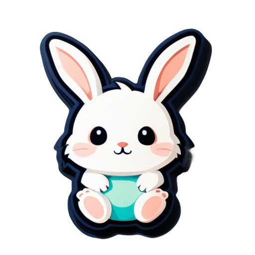 사랑스러운 작은 토끼 sticker