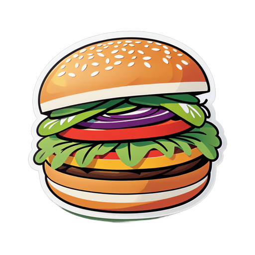 Hambúrguer de Vegetais Frescos sticker