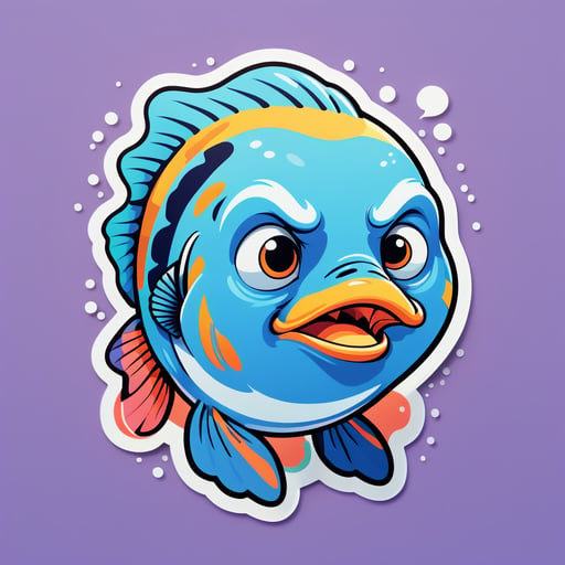混乱した魚のミーム sticker