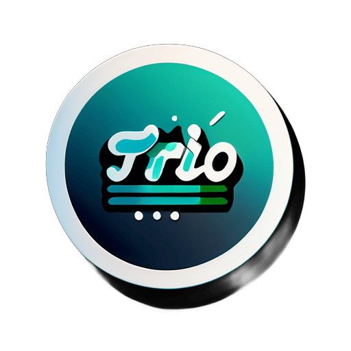 want to generate logo for Trio text sticker
