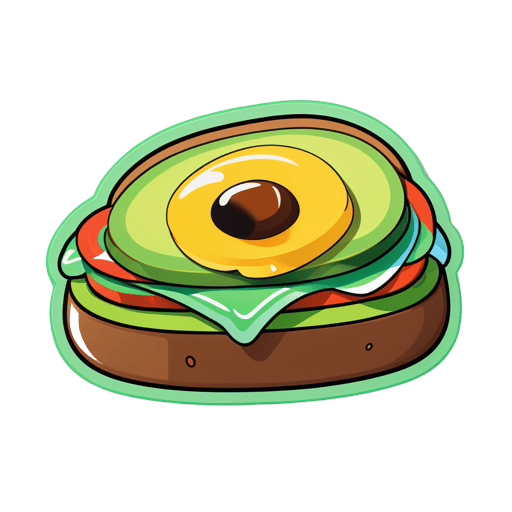 Délicieux Avocado Toast sticker