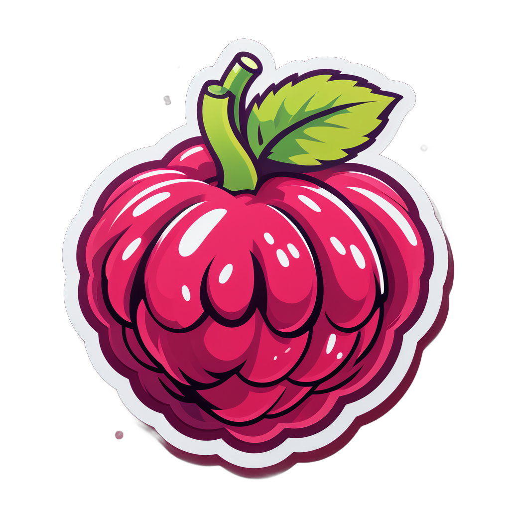 コンテンツ Raspberry sticker