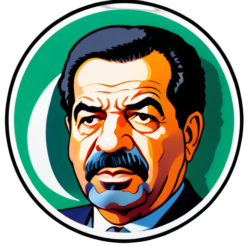 Saddam nói về Iraq sticker