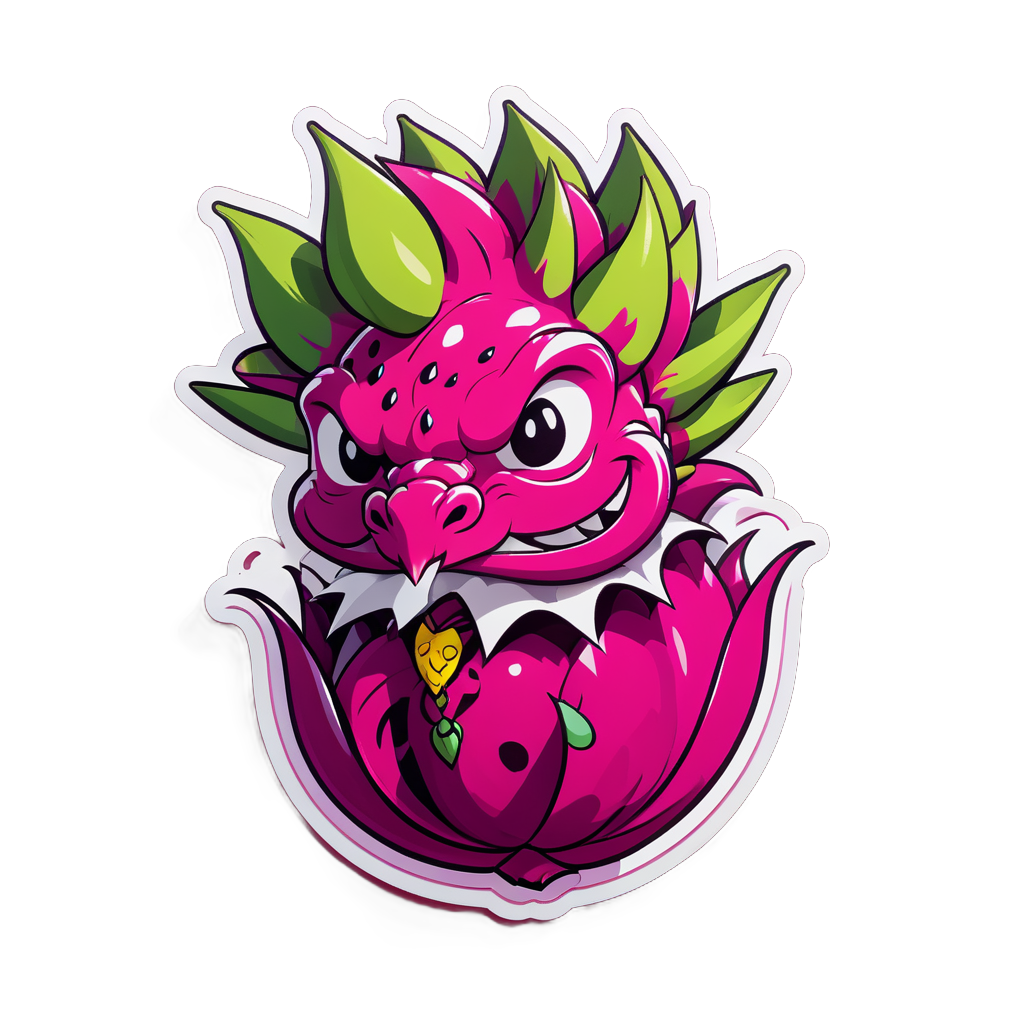 Dapper Dragon Fruit sticker