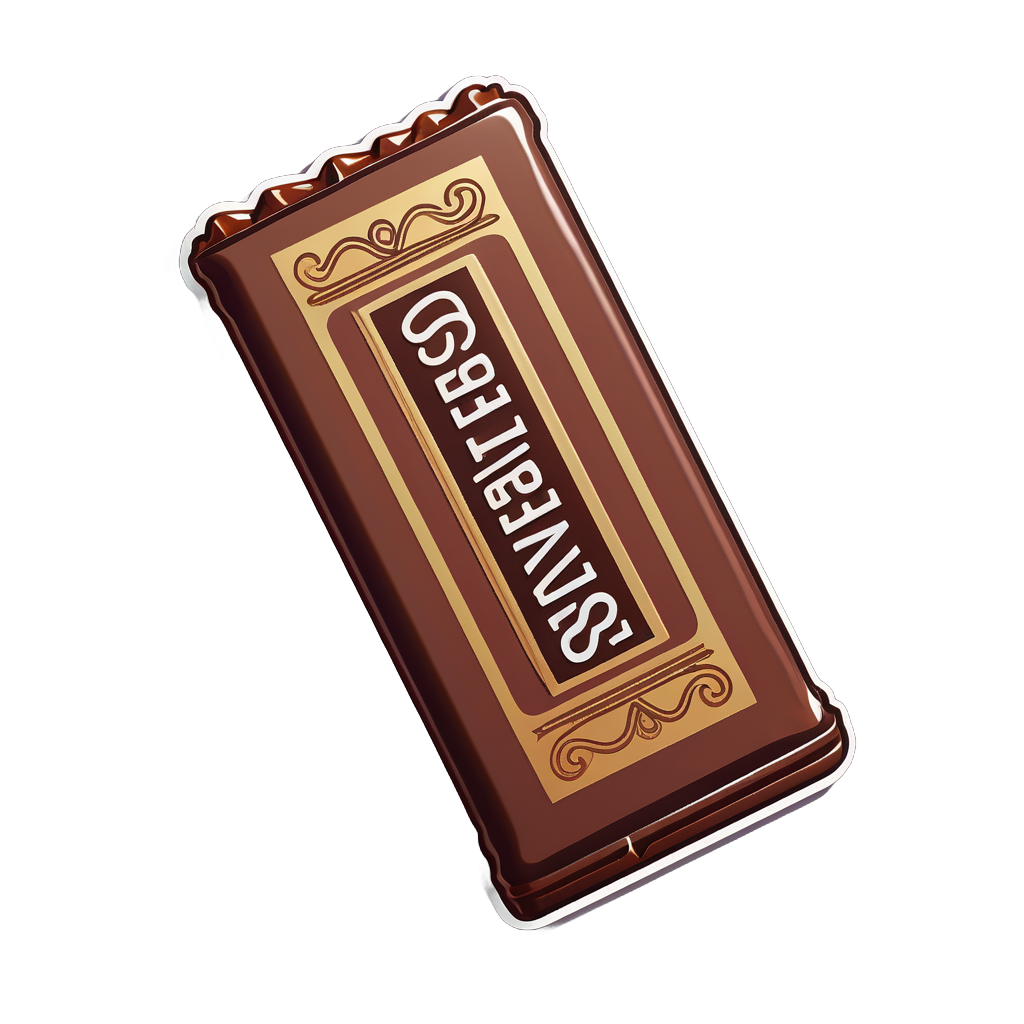 Decadent Chocolate Bar sticker