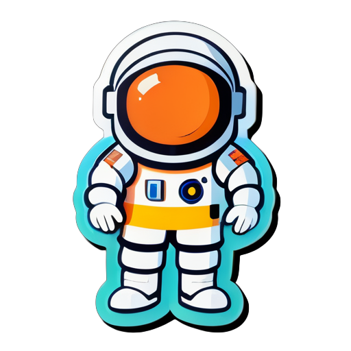 Astronaut sticker